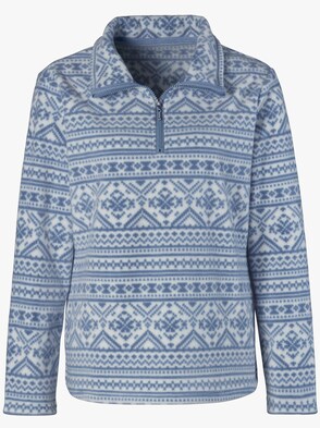 Fleece-Shirt - bleu