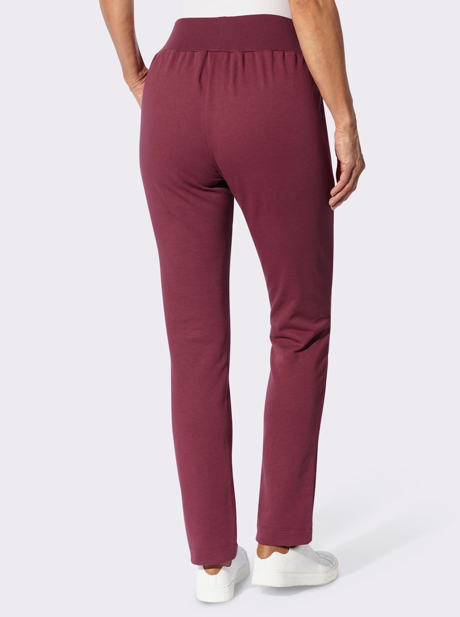 Jerseyhose mit angerauter Innenseite - bordeaux