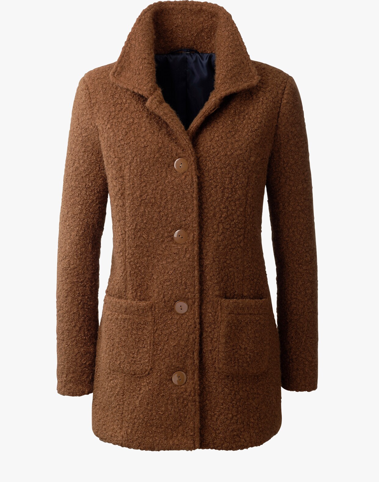 Boucléjacke - cognac