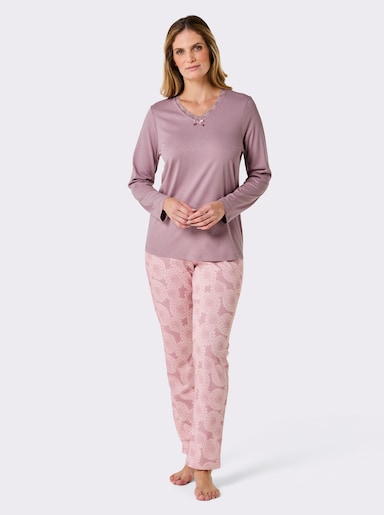 wäschepur Schlafanzug - mauve