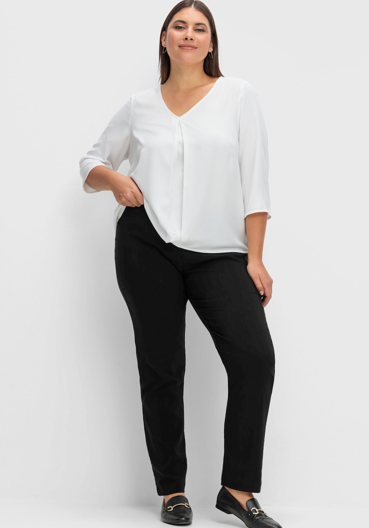 Stretch-Hose mit innenliegendem Dehnbund - schwarz