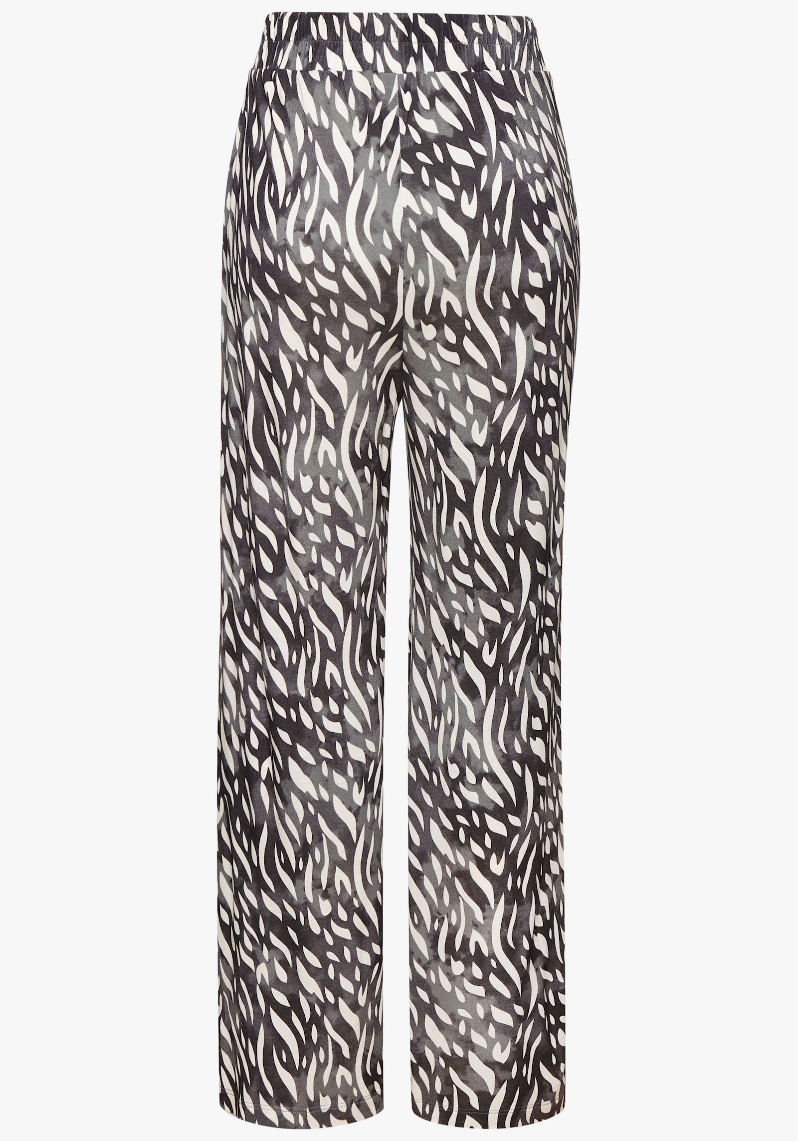 LASCANA Palazzohose - creme-graublau bedruckt