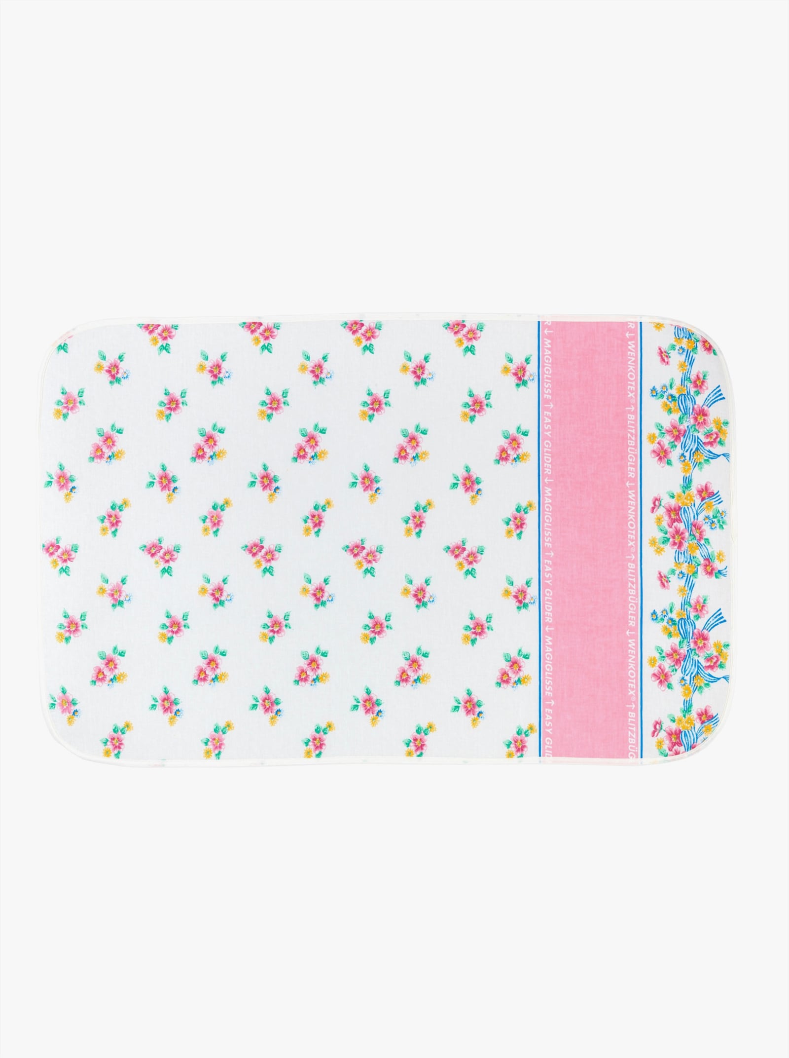 Bügeldecke - weiß-gemustert