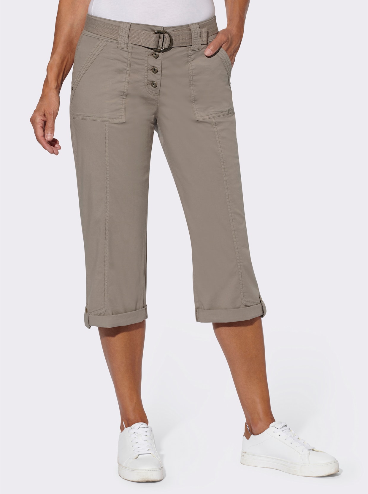 Capri-Hose - taupe