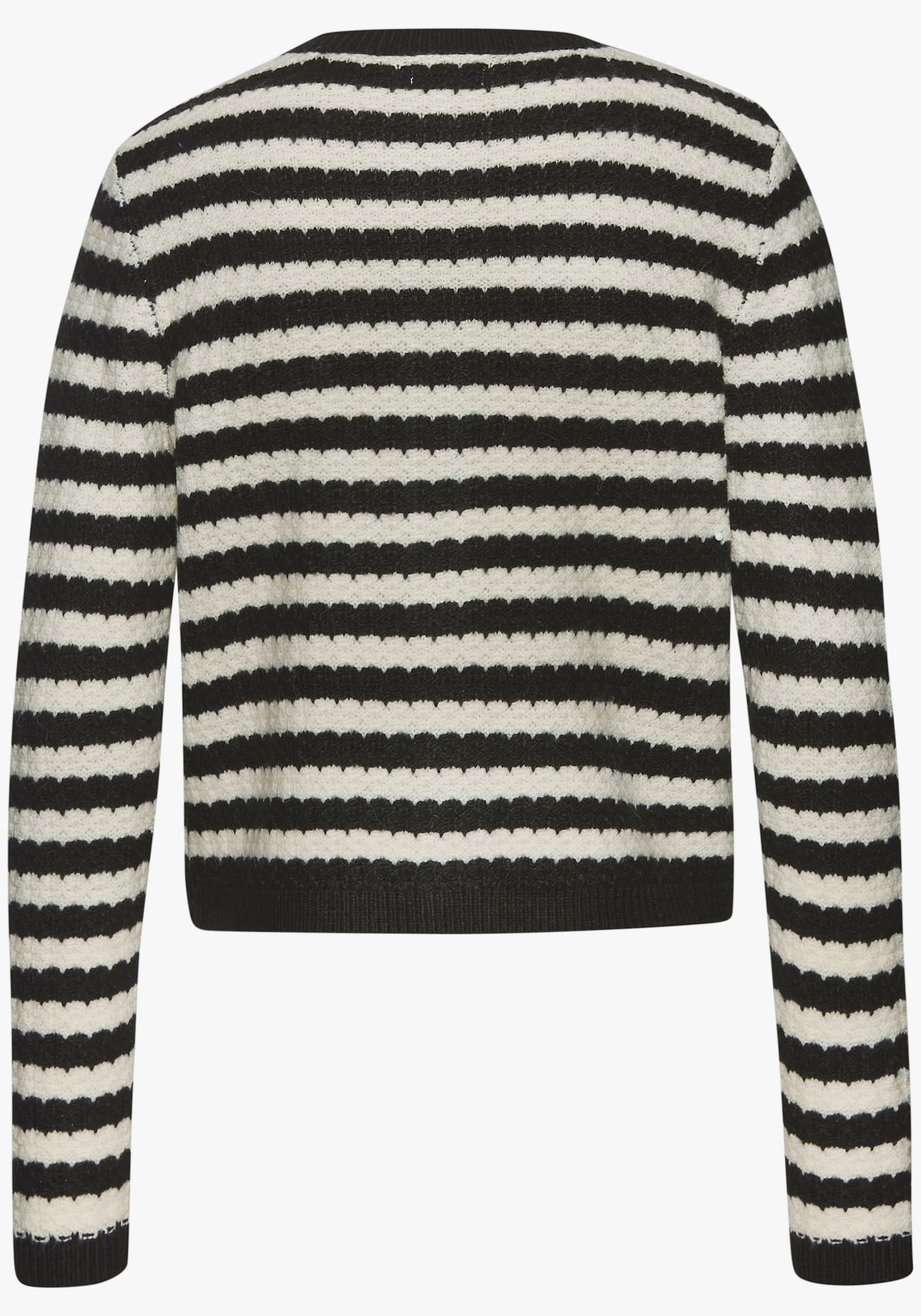 LASCANA Strickjacke - schwarz-weiß gestreift