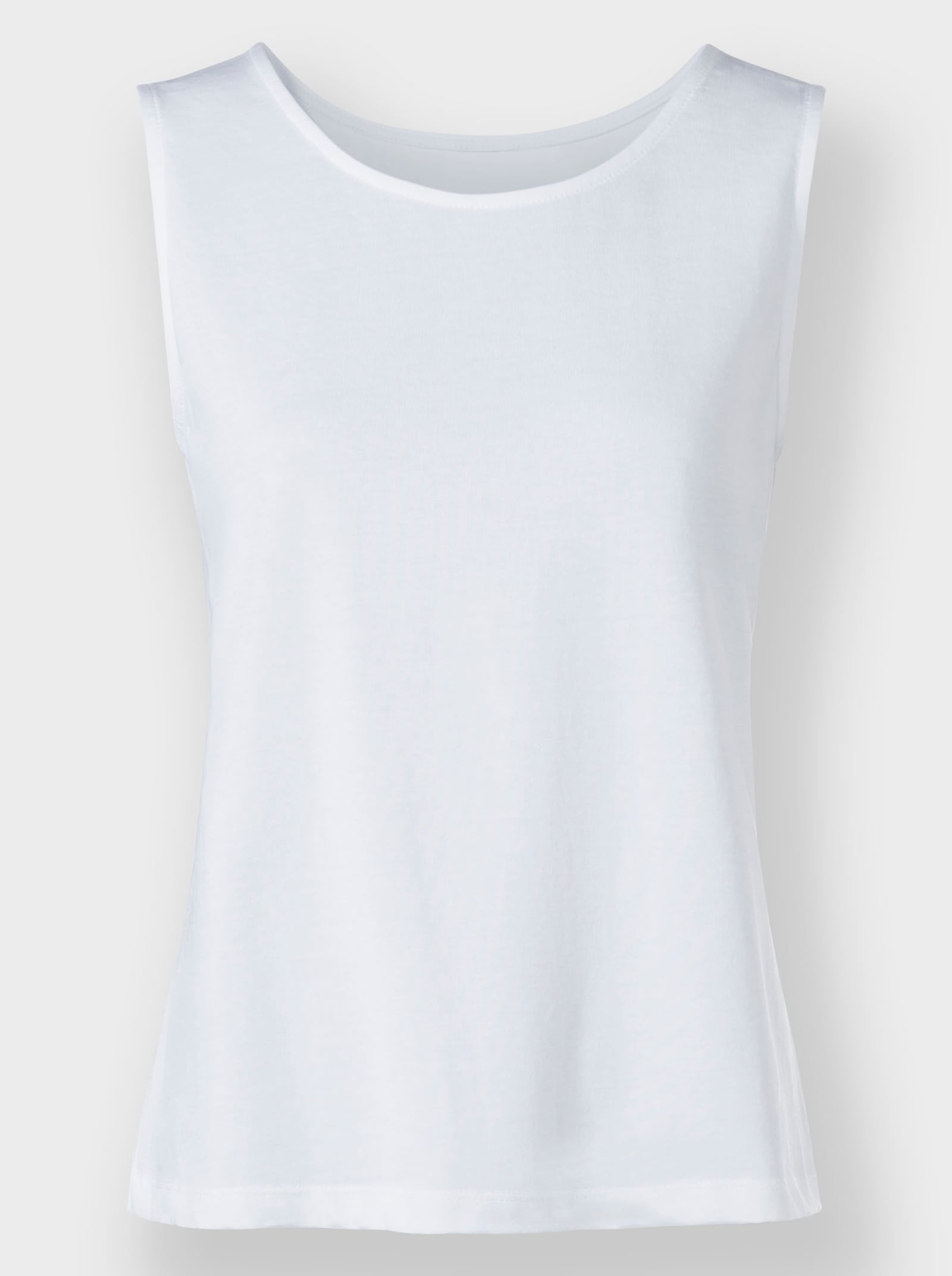 heine Shirttop mit breiten Trägern - weiß