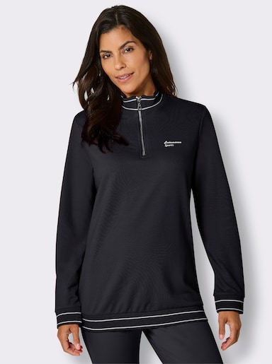 Catamaran Sports Sweatshirt mit Reißverschluss - schwarz