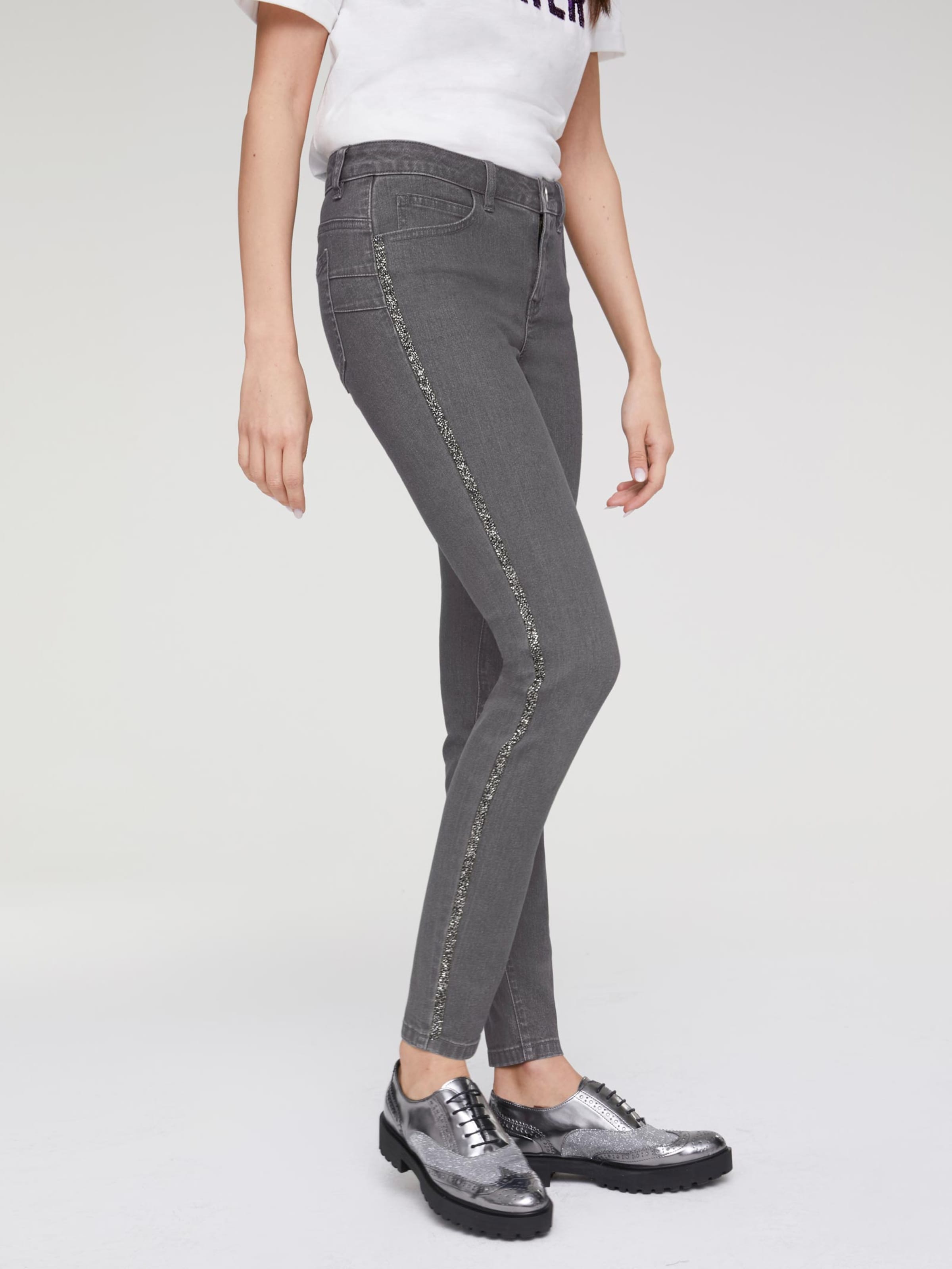 Damenmode Jeans Rick Cardona Bauchweg-Jeans in graphit 