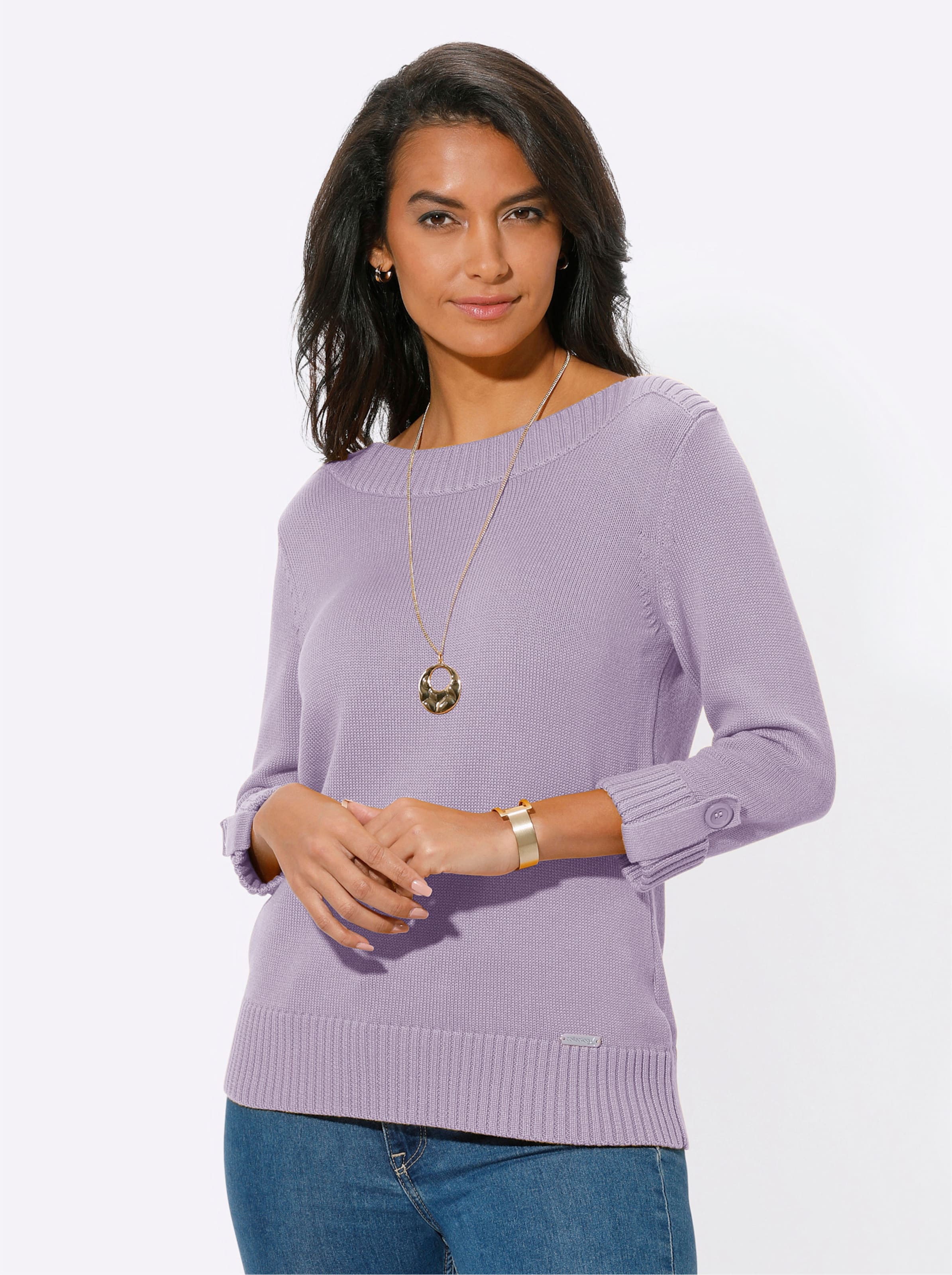 Pullover met 3/4-mouwen