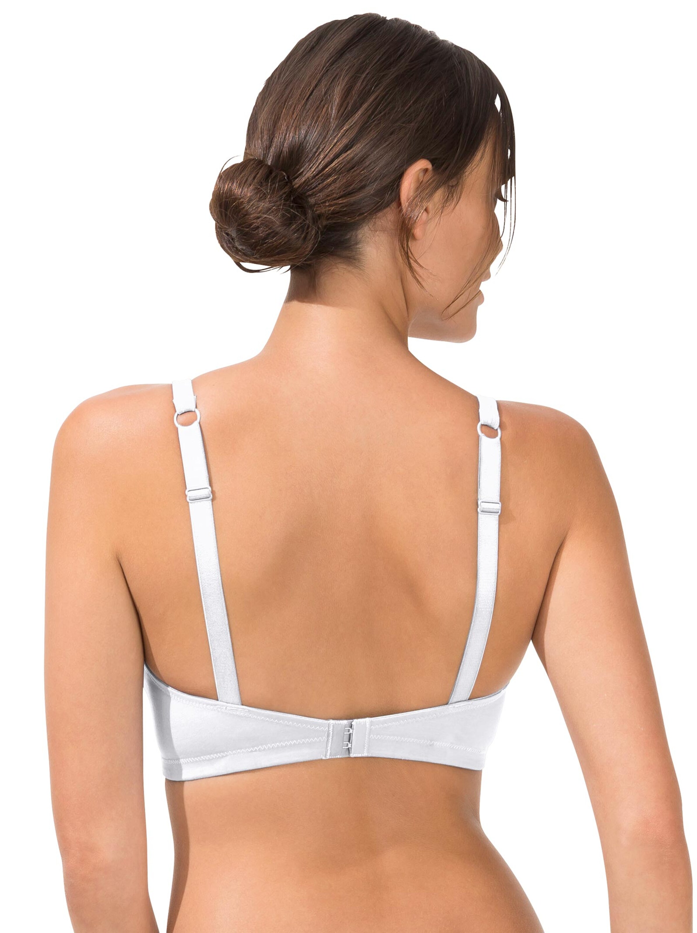 wäschepur Schalen-BH ohne Bügel - weiß + champagner