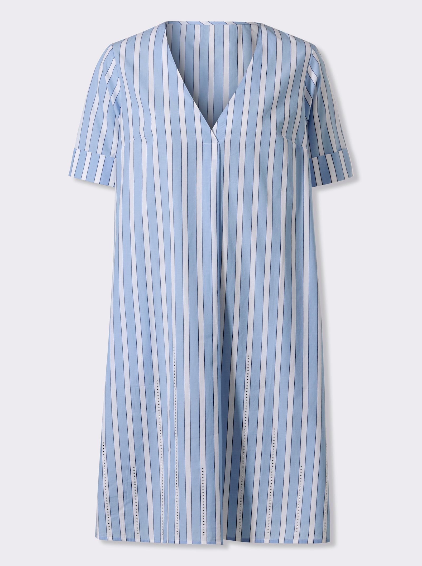 heine Robe imprimée rayée - bleu glacier-bleu jean à rayures