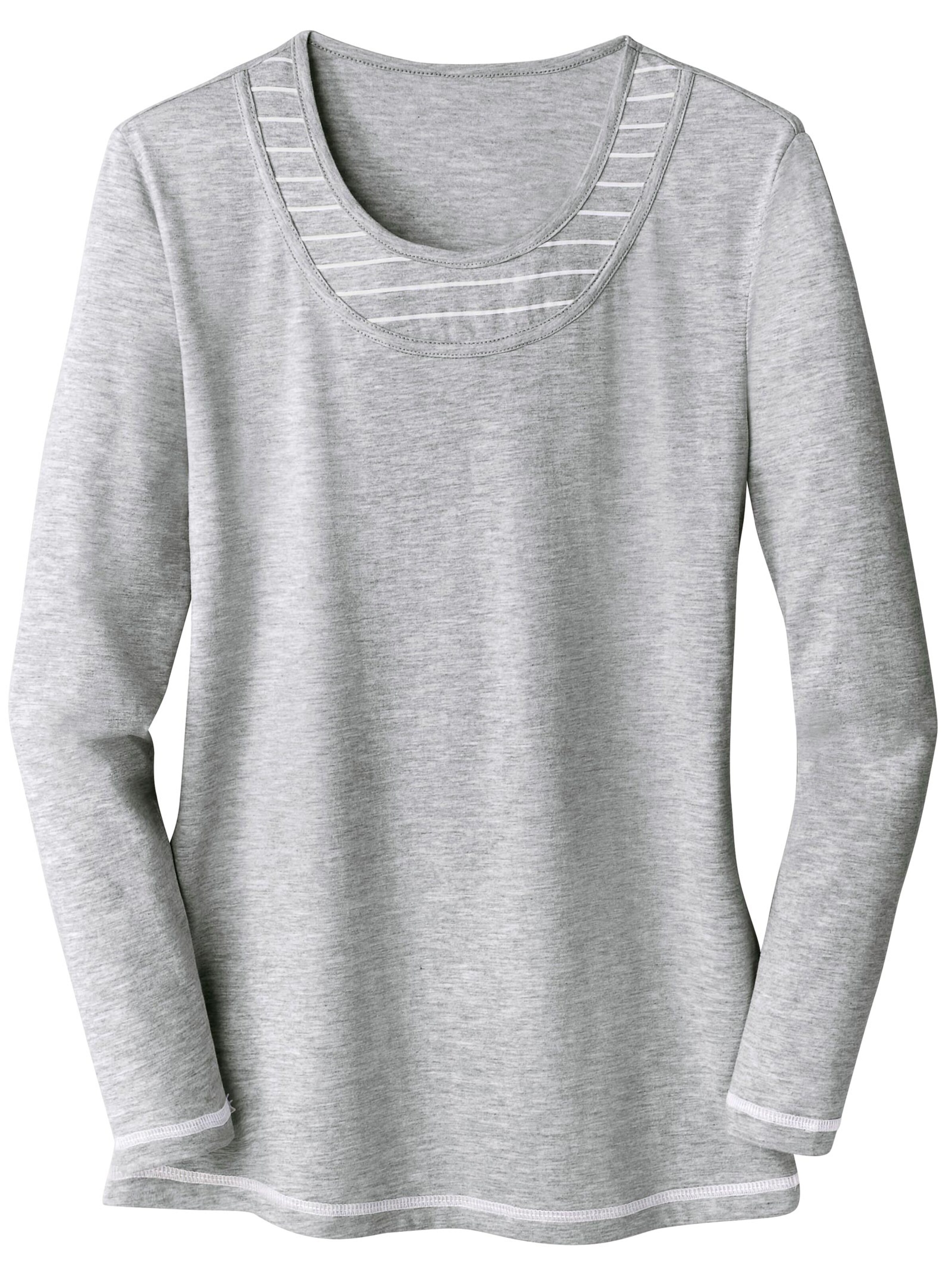 Shirt - grau-weiß