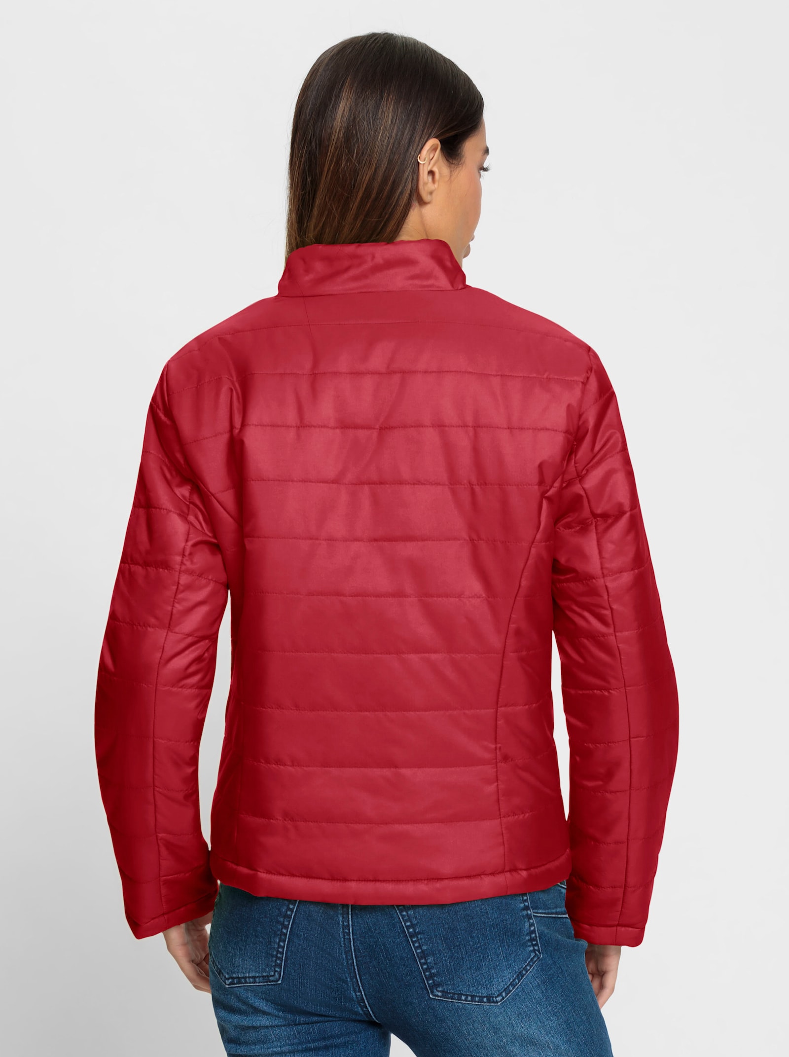 heine Wendejacke mit Wattierung - schwarz-rot