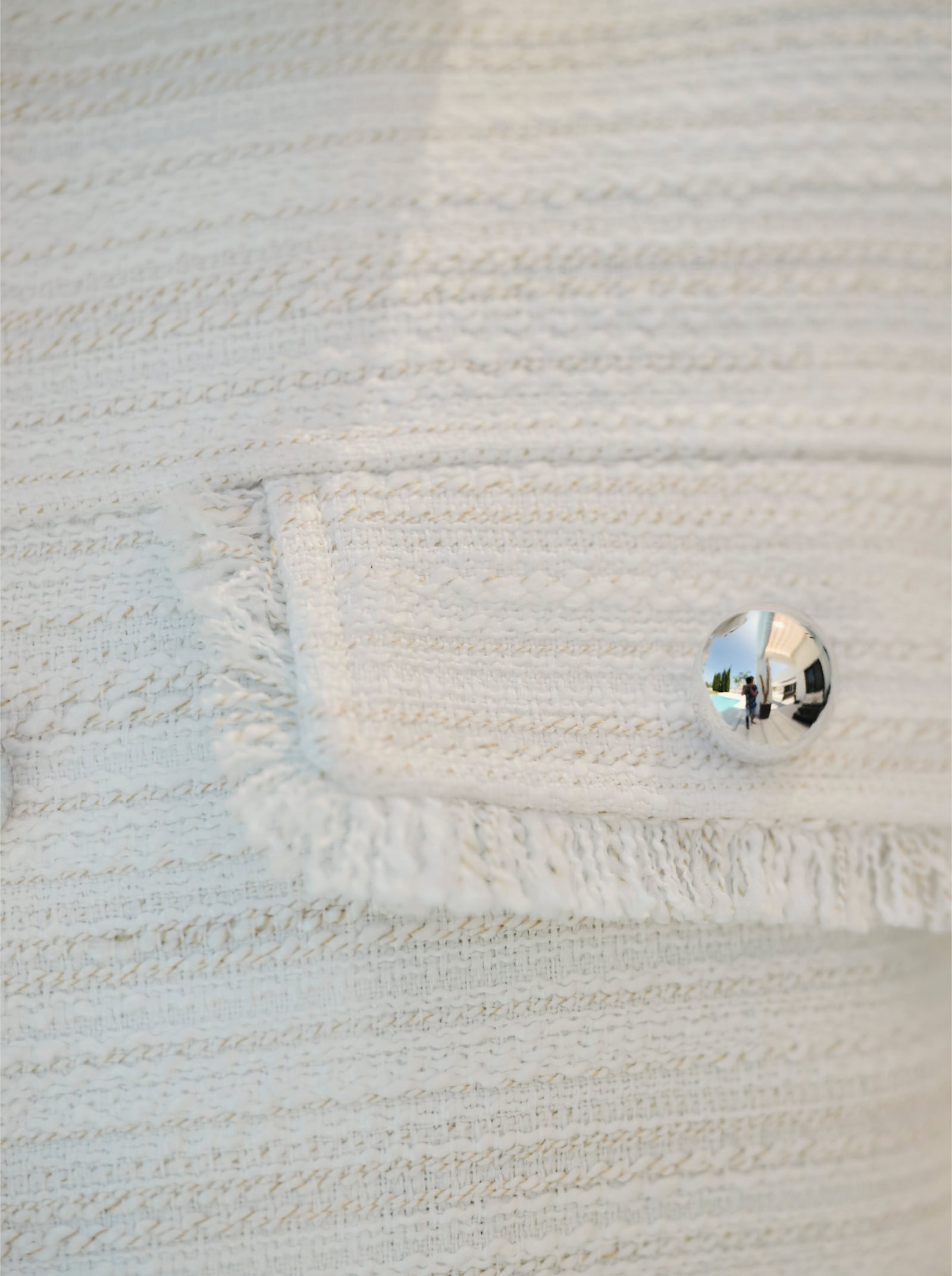 heine Blazer aus leichtem Bouclé - ecru