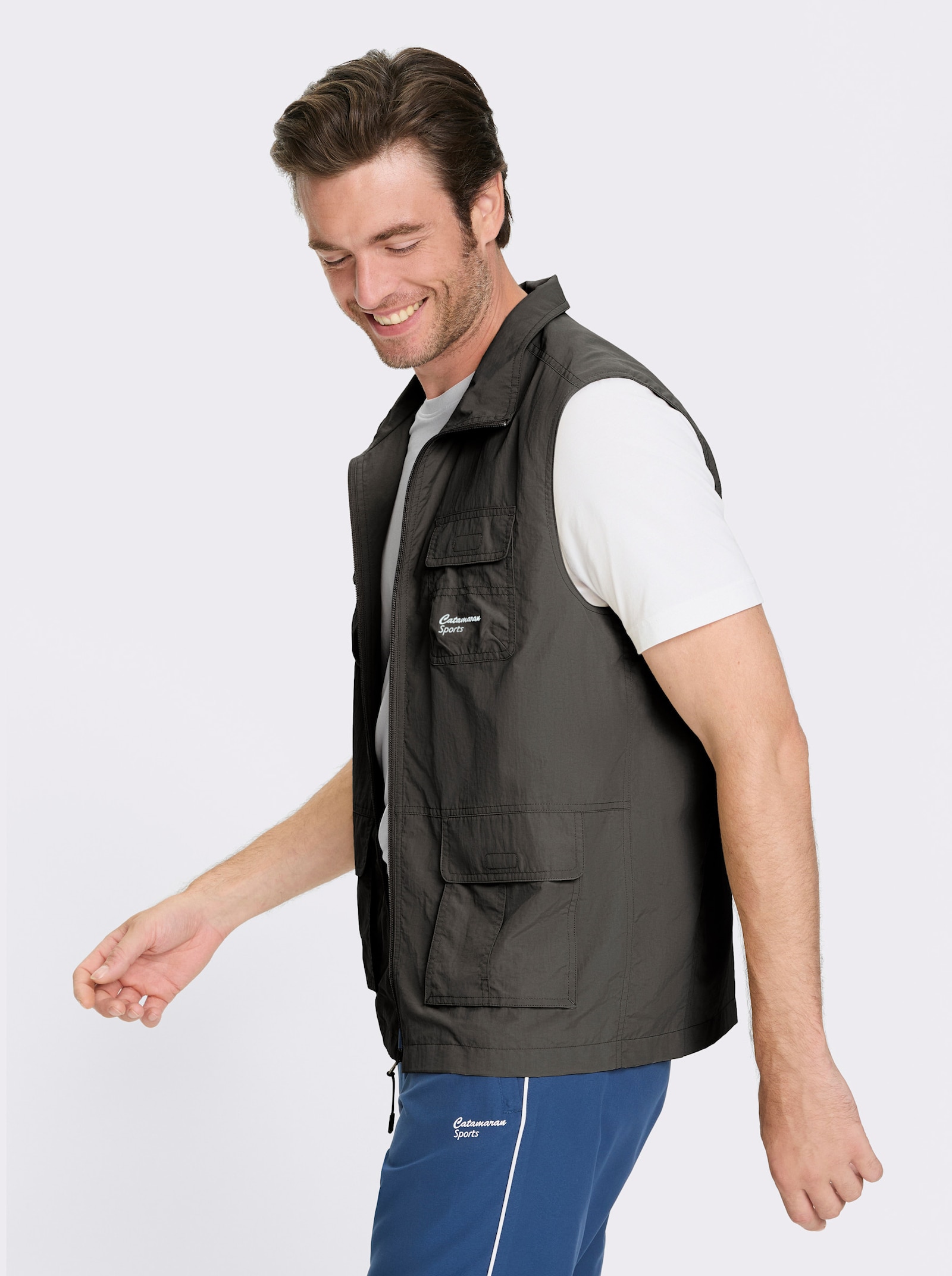 Catamaran Sports Funktionsweste mit vielen Taschen - graphit