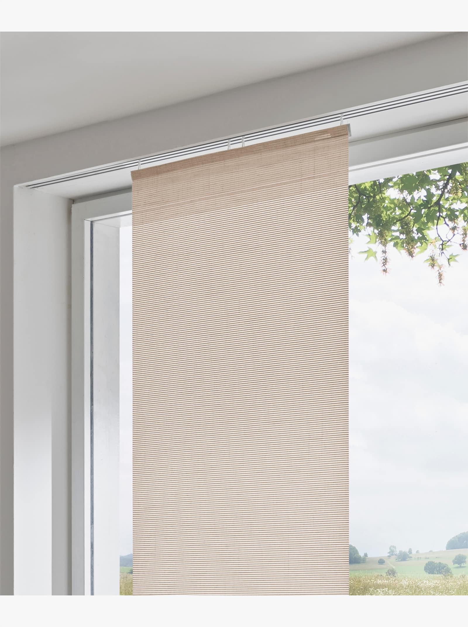 heine home Schiebevorhang in Bambus-Optik - sand