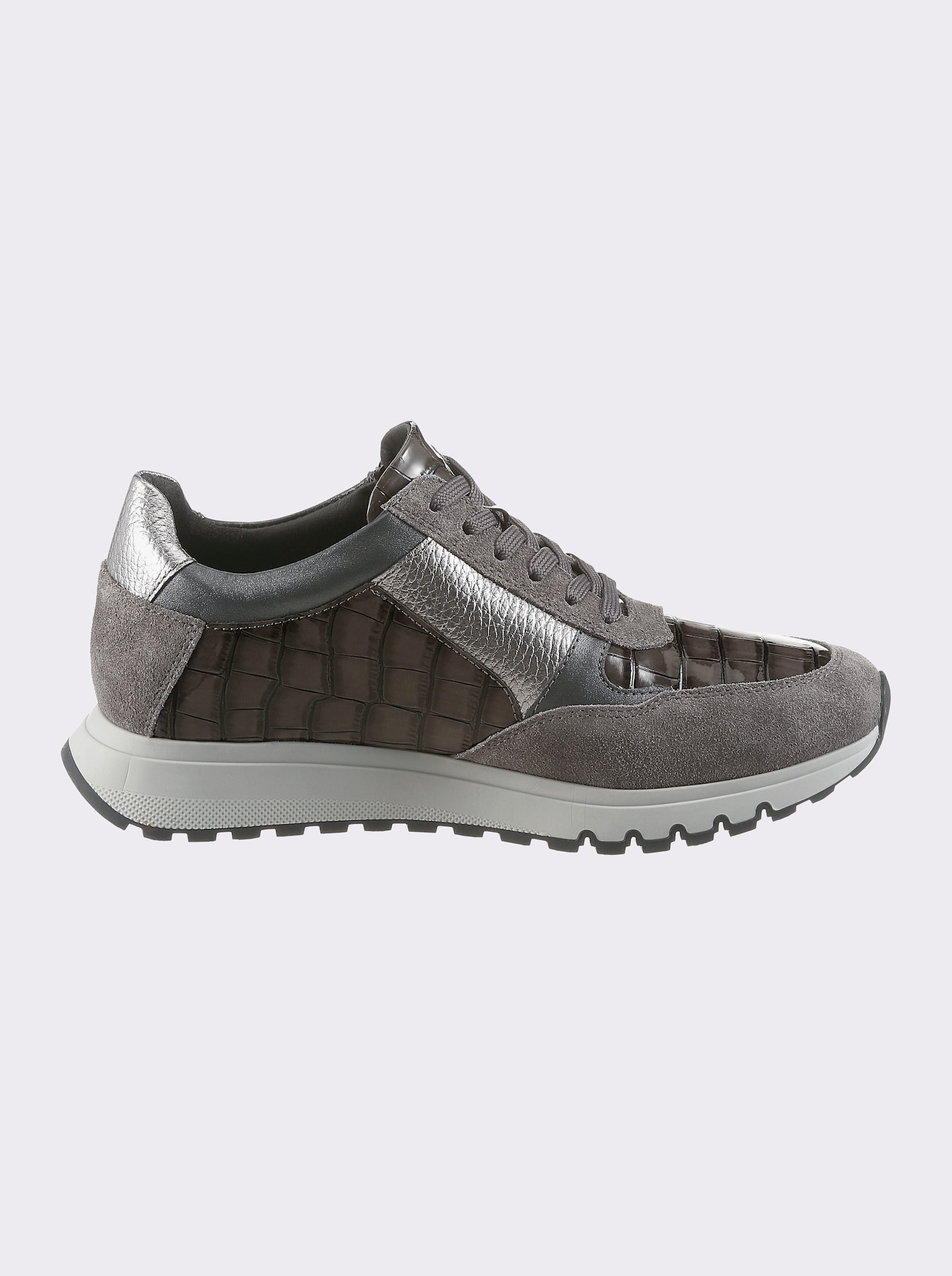 airsoft modern+ Sneaker mit Metallic-Akzenten - taupe