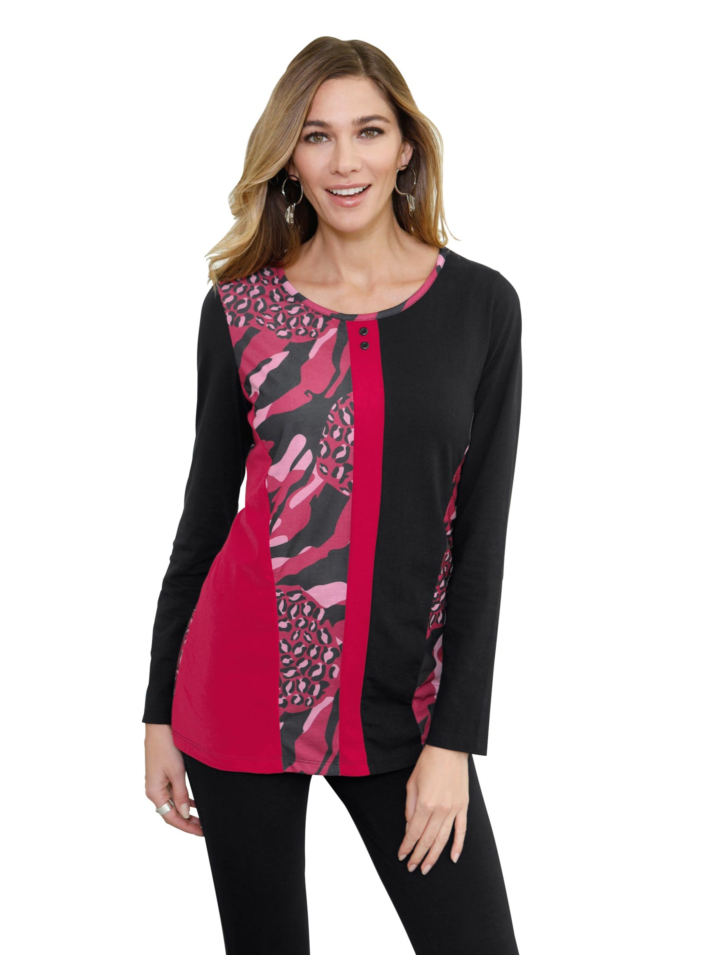 Shirt - rot-gemustert