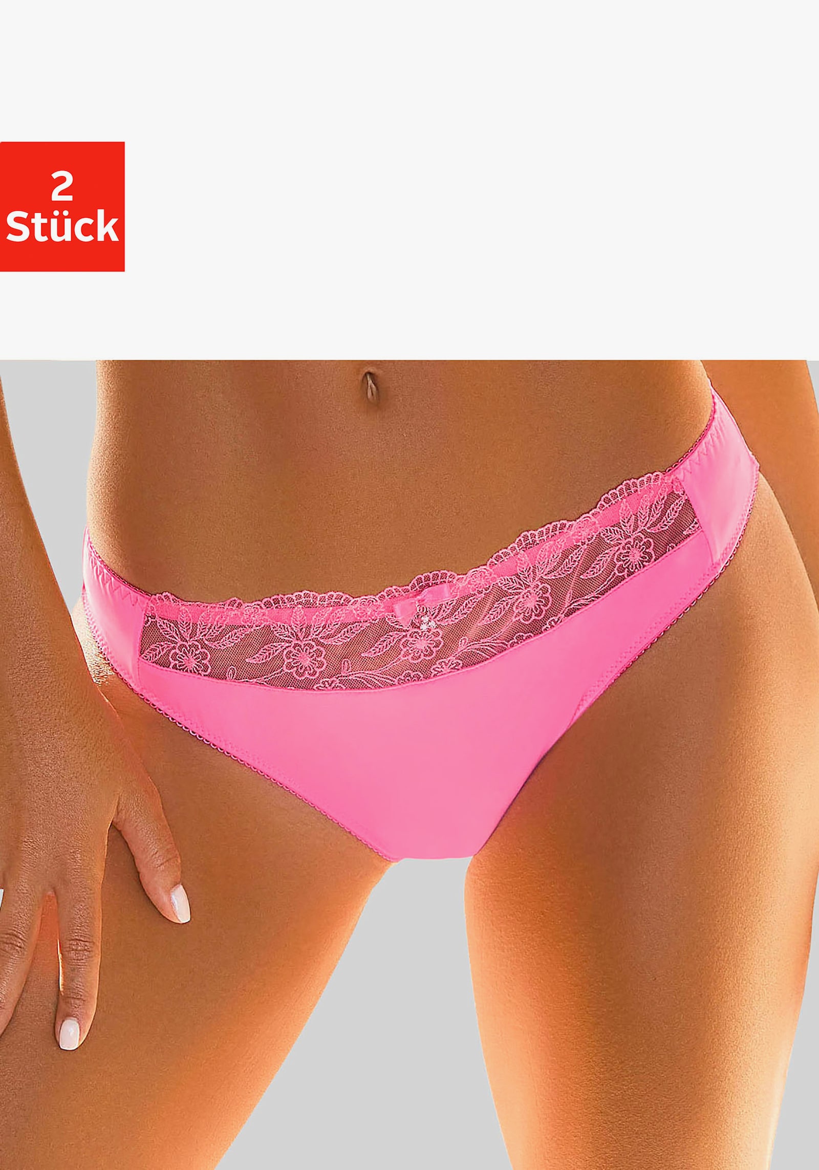 Slip - pink+weiß