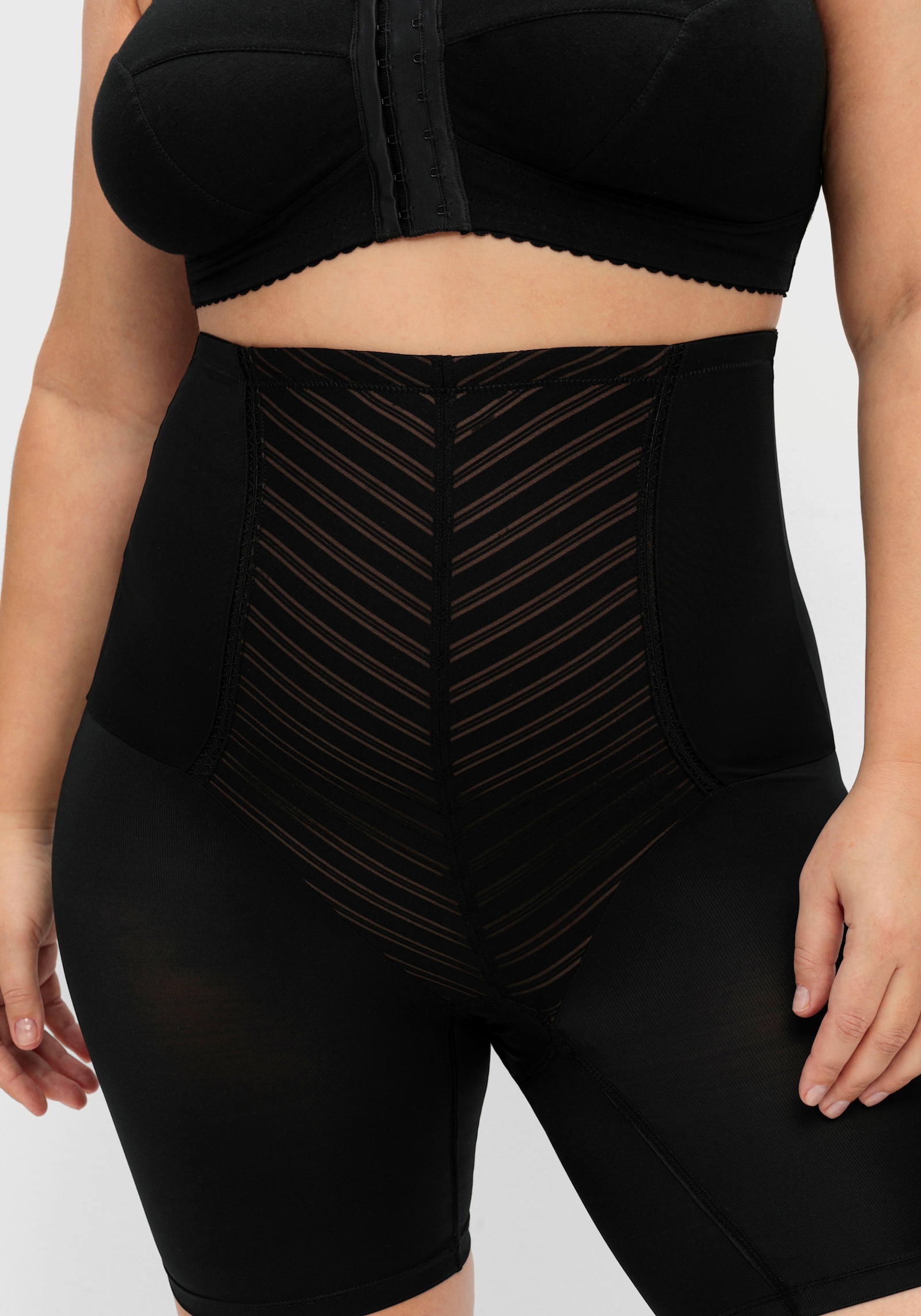 sheego Formpants mit extrahoher Taille - schwarz