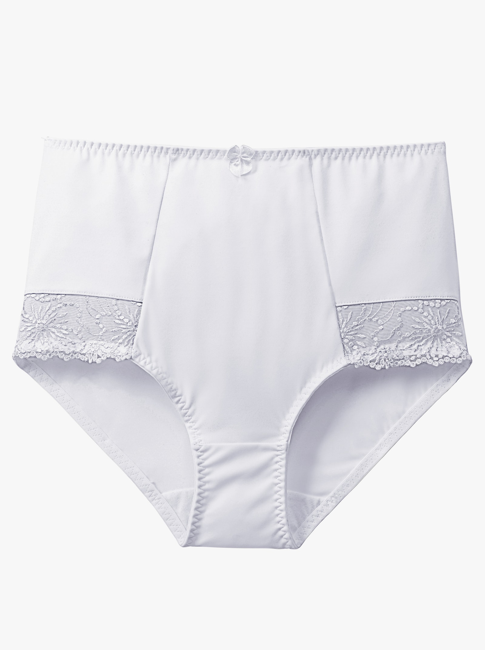 wäschepur Tailleslip met elastische boorden - wit