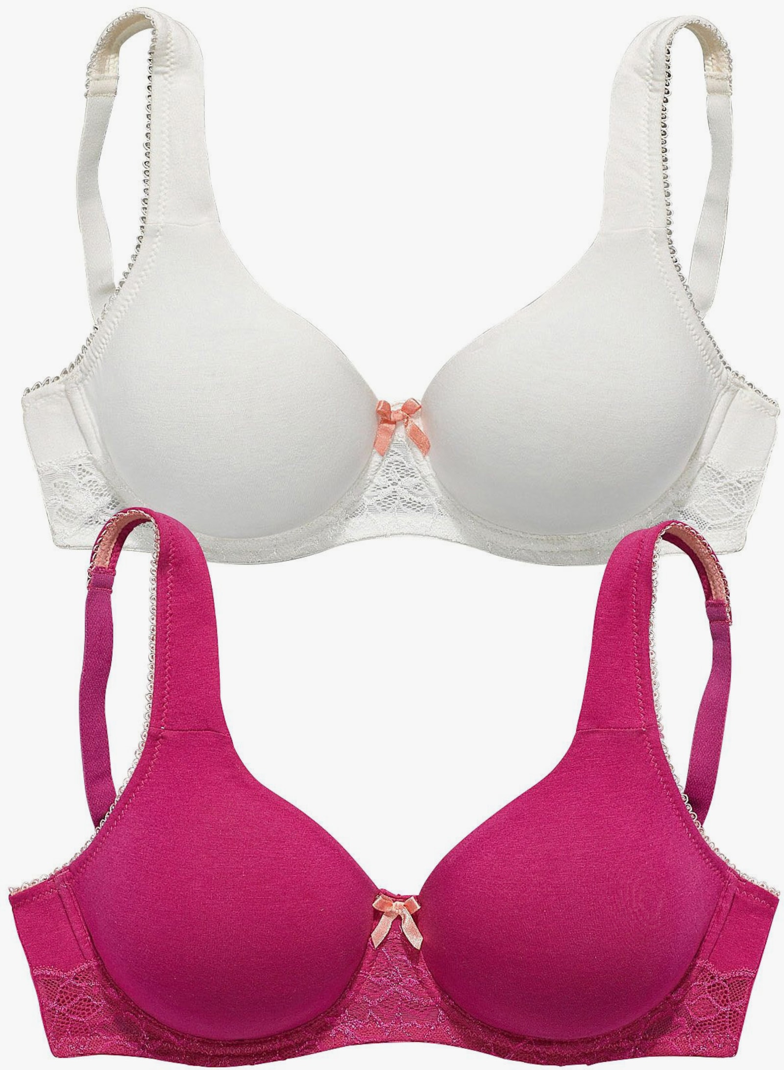 Nuance T-Shirt-BH - beere + creme