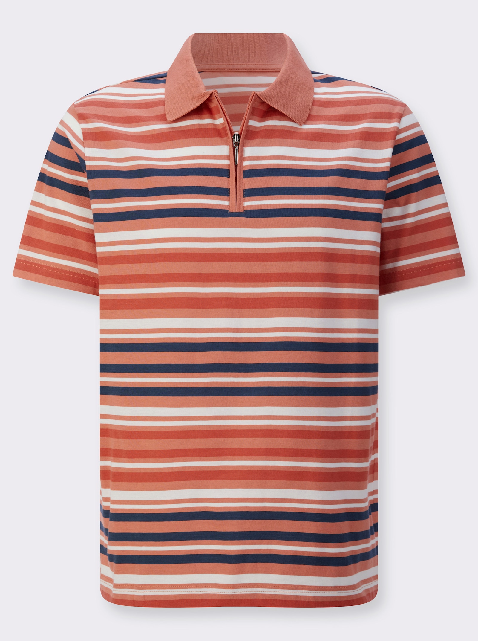 Poloshirt im Ringel-Dessin - terra-dunkelblau-geringelt