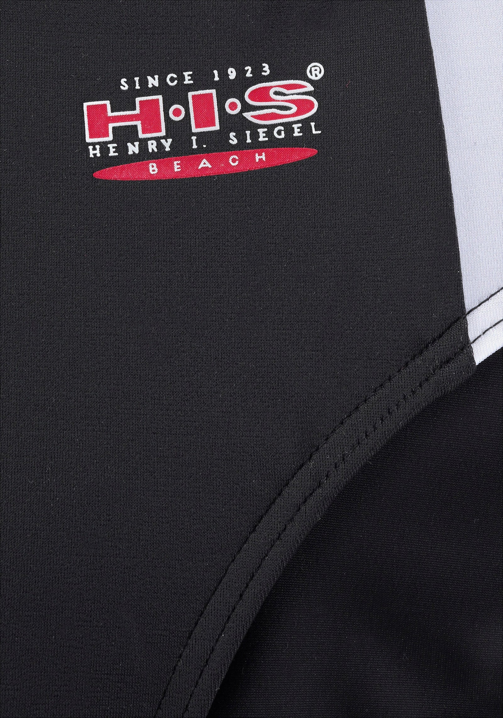 H.I.S Badeslip - schwarz-rot-weiß