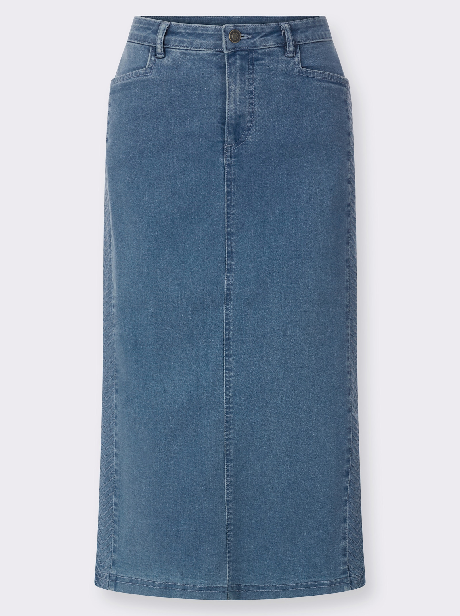 Jeansrock - blue-bleached