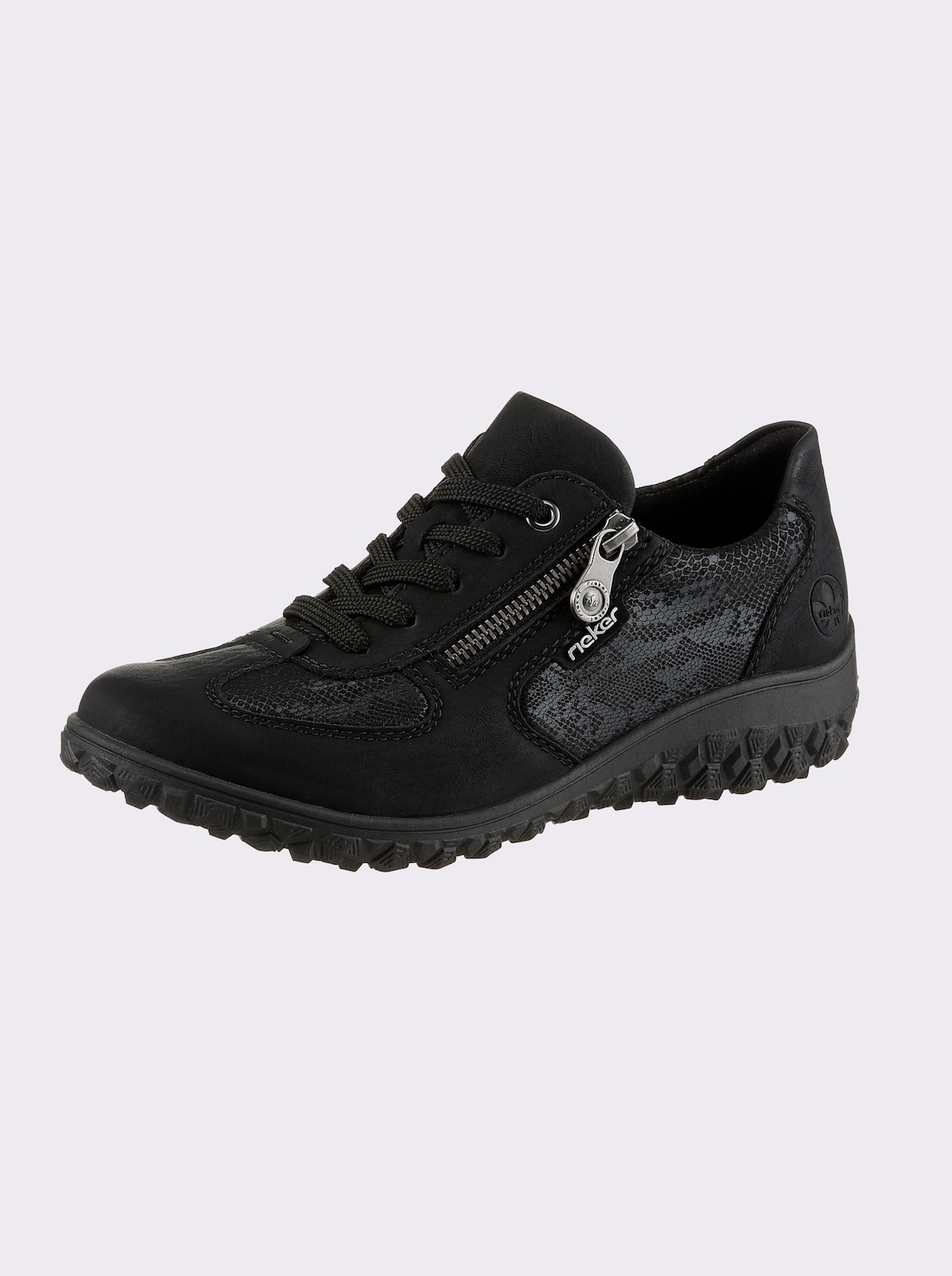 Rieker Schnürschuh - schwarz