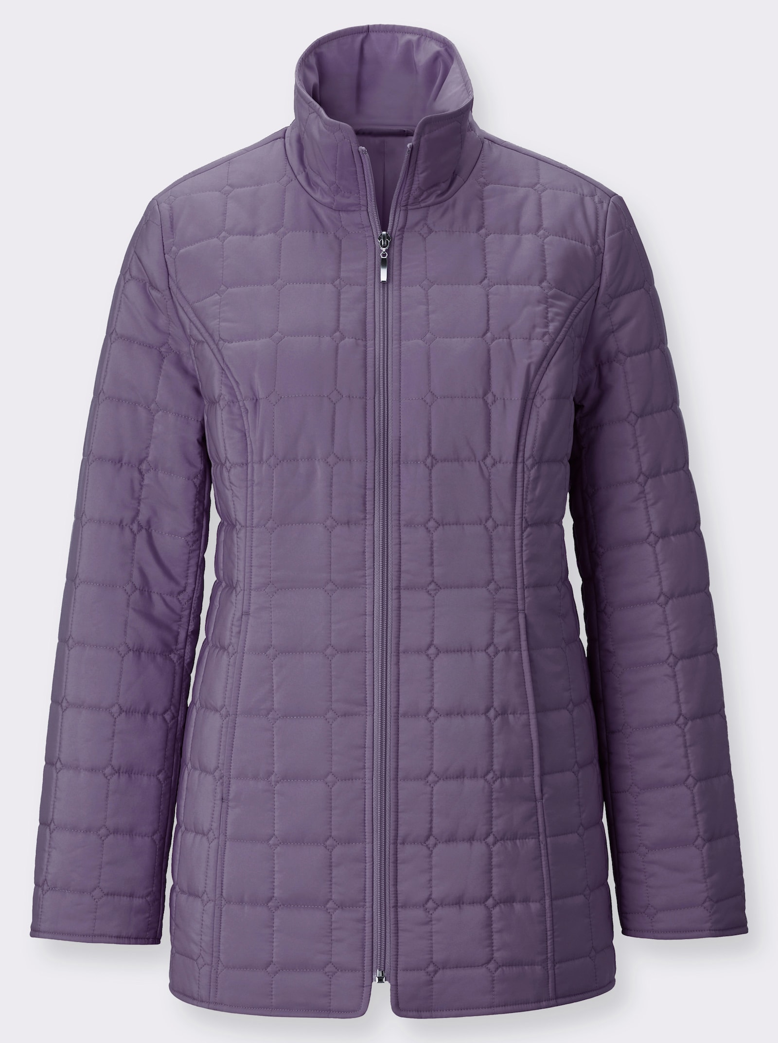 Steppjacke mit quadratischem Steppmuster - feige