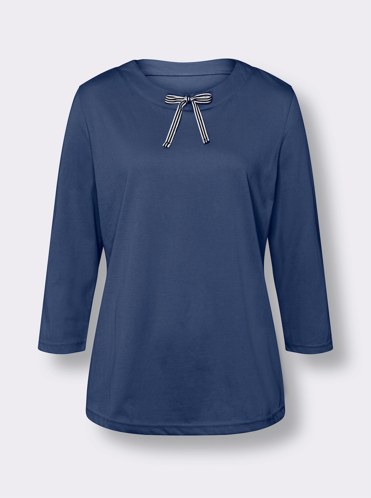 3/4-Arm-Shirt - jeansblau