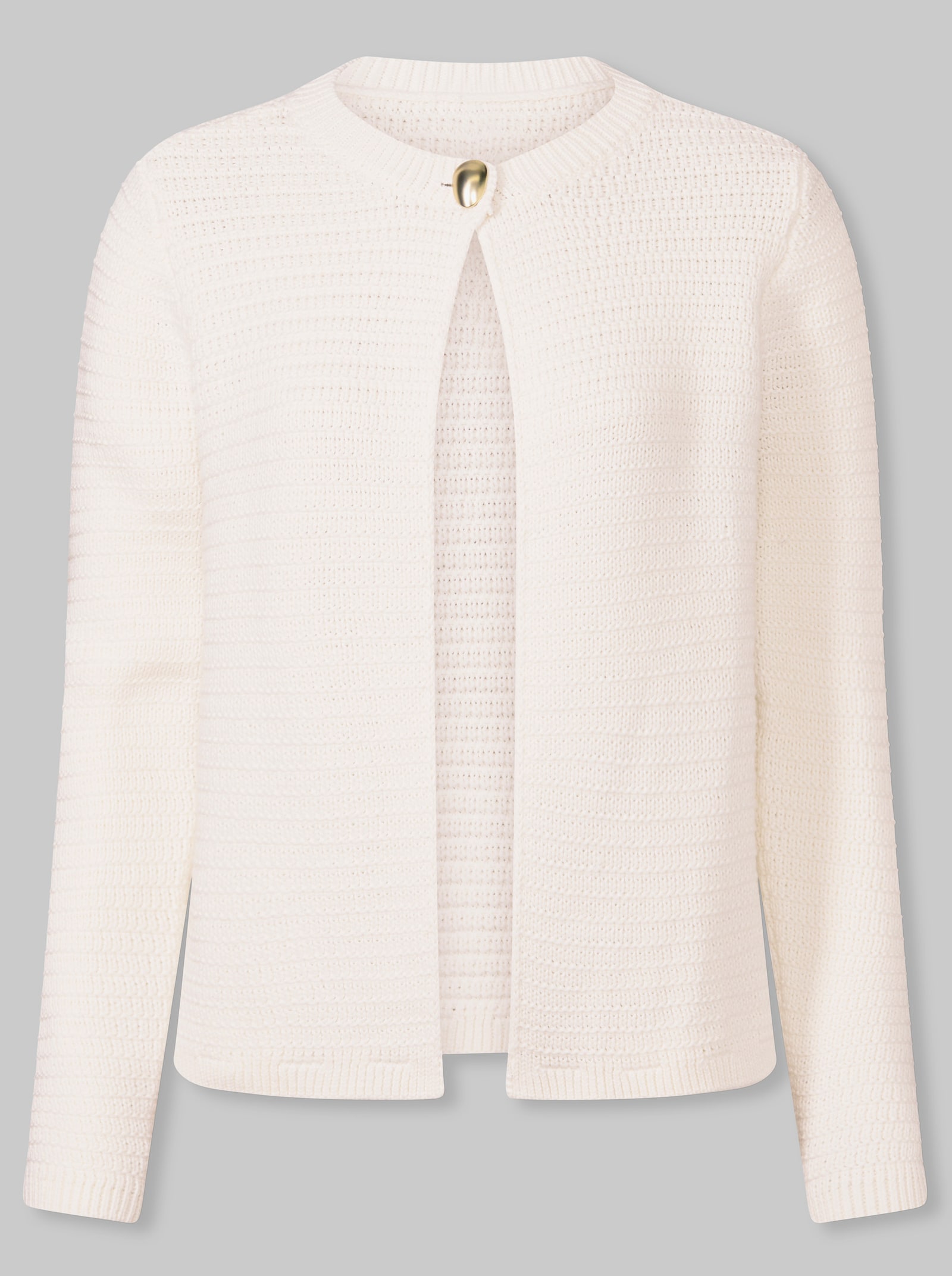 heine Strickjacke mit Strukturmuster - ecru