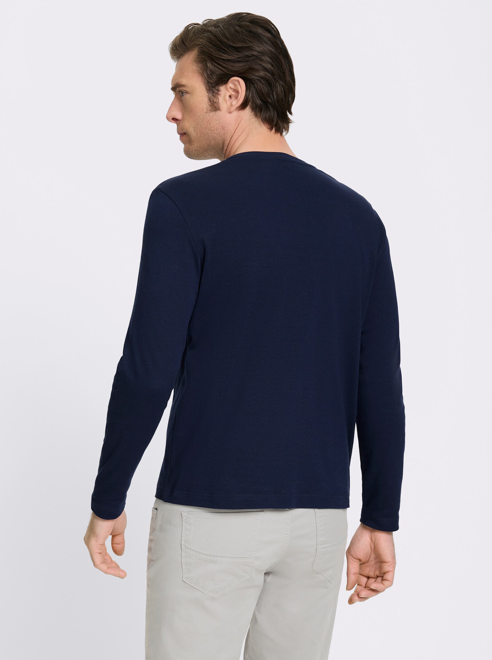 Catamaran Langarmshirt - marine-bedruckt