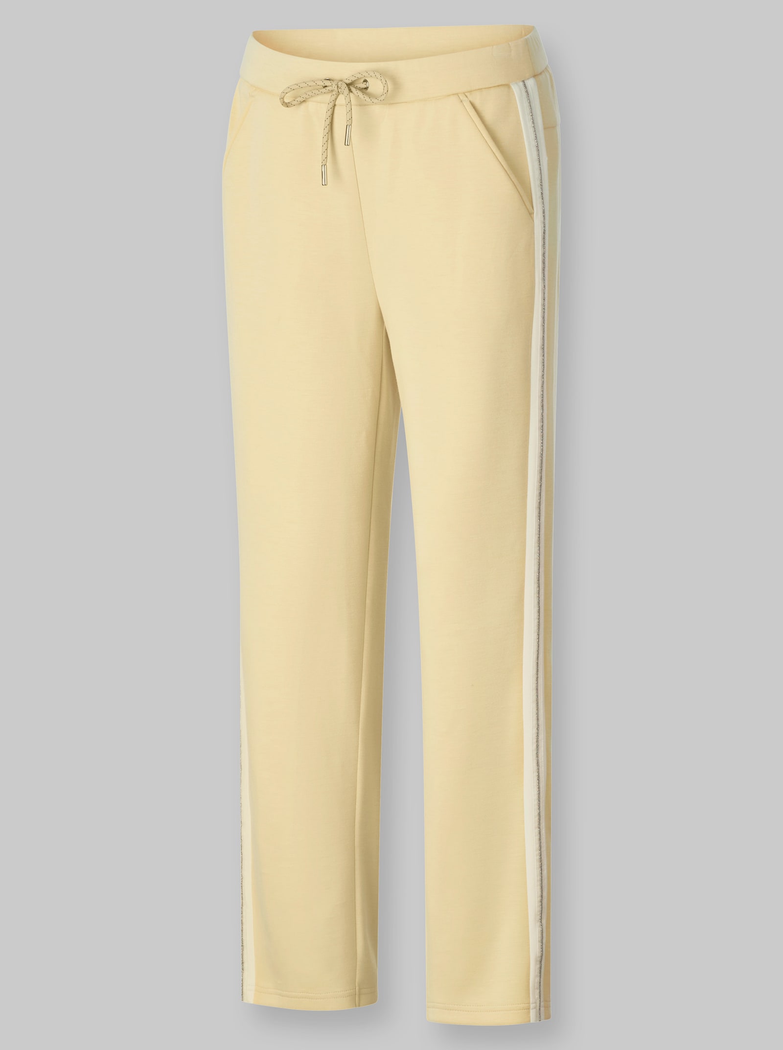 heine Jogg Pants mit Zierband - vanille