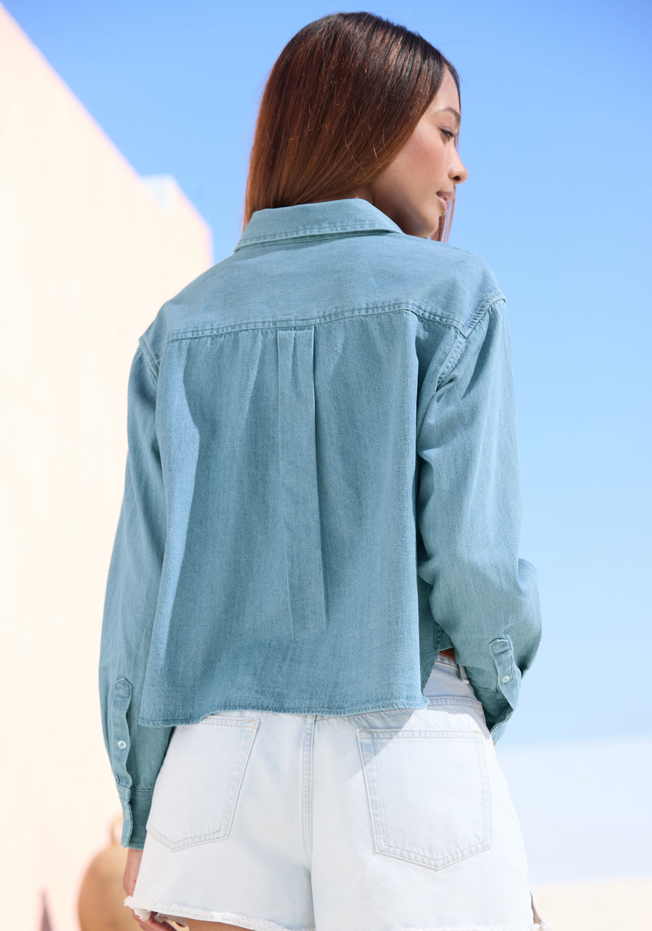 Jeansbluse
