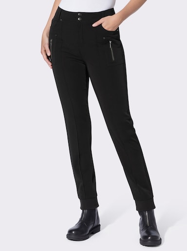 heine Hose mit Biesen - schwarz