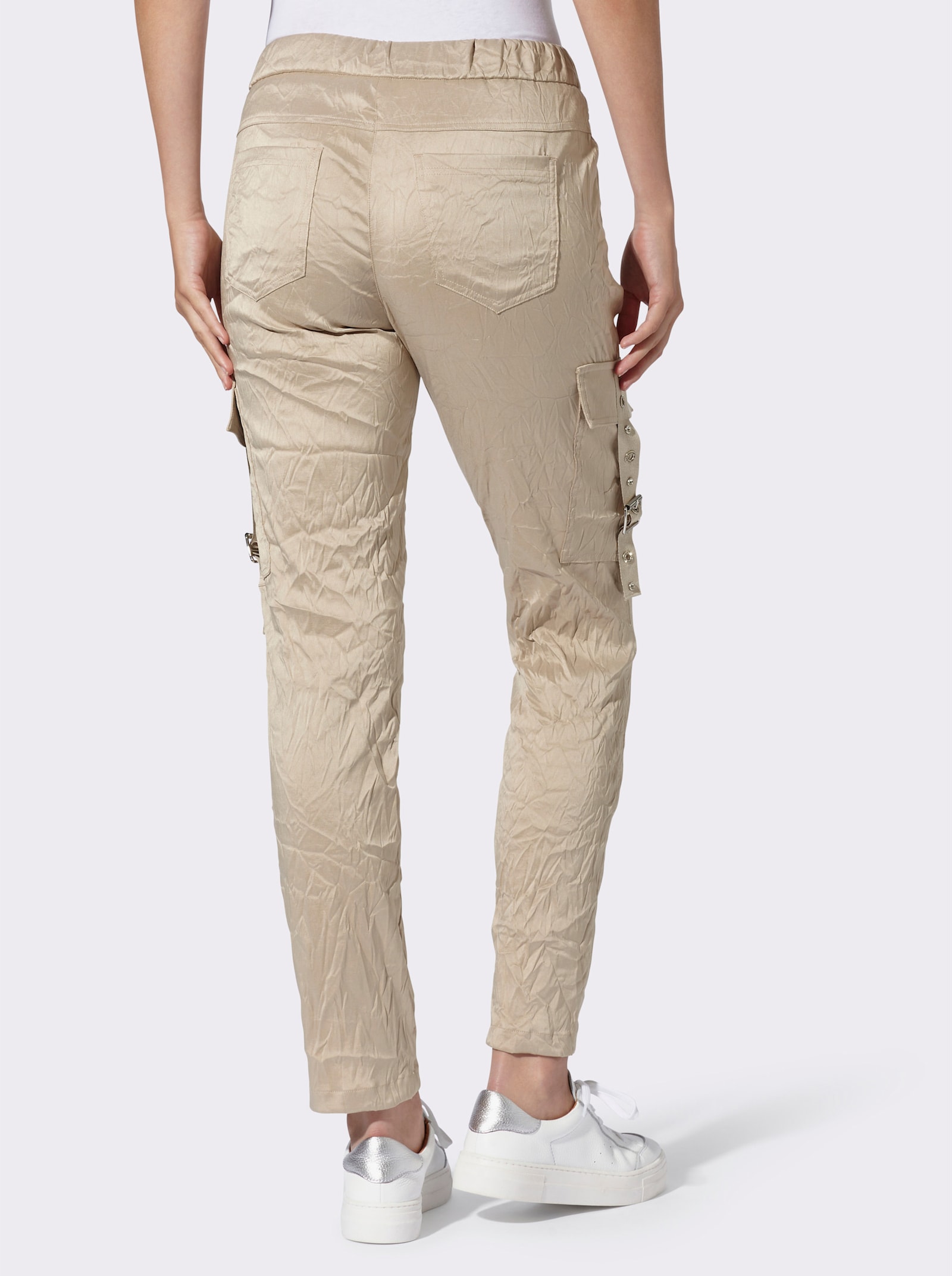 heine Hose in Crash-Optik - sesam