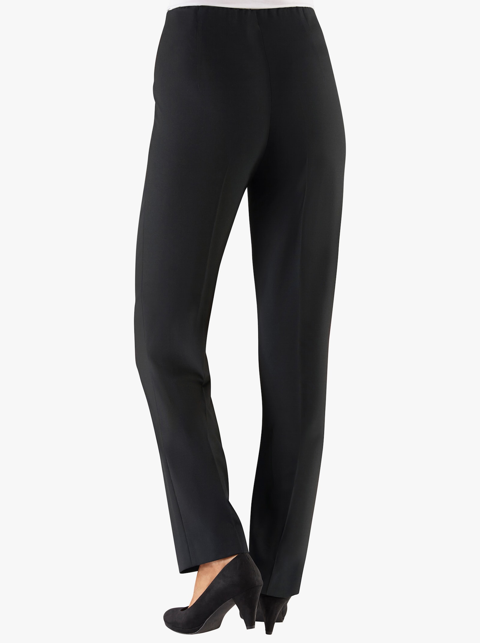 Come on Bügelfaltenhose mit Reissverschluss-Taschen - schwarz