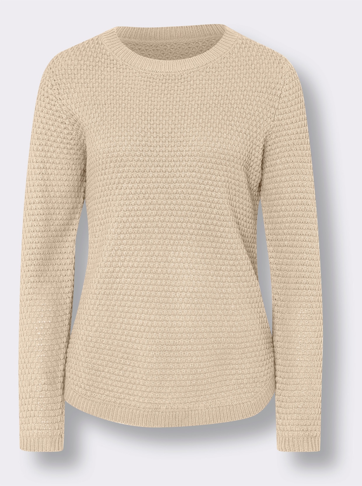 Pullover met lange mouwen - ivoorkleur