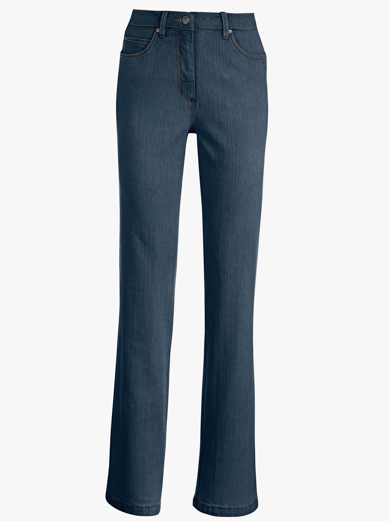 5-Pocket-Jeans mit Baumwoll-Stretch - blue-stone-washed