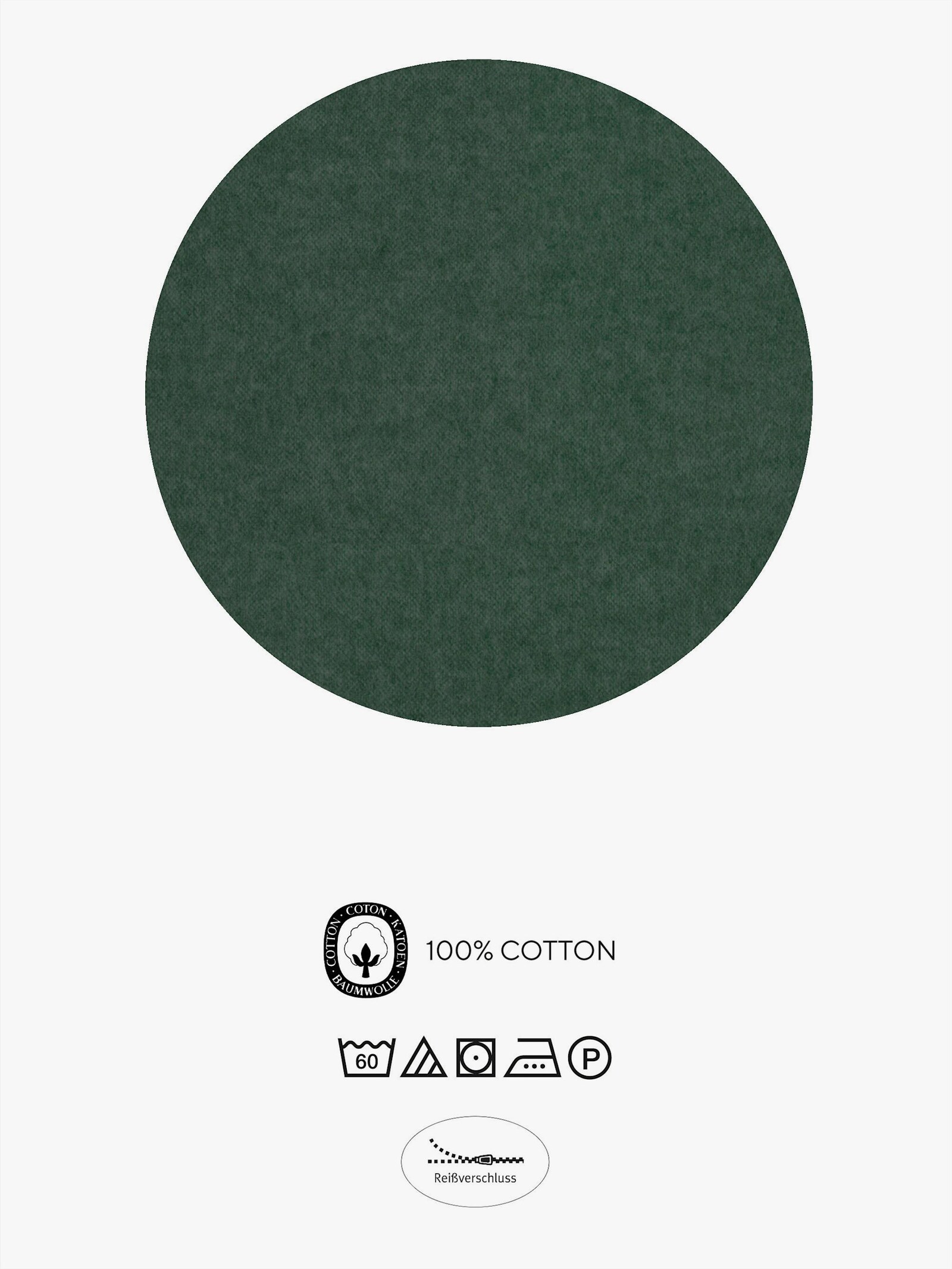 Biberna Bettwäsche - dunkelgrün-meliert