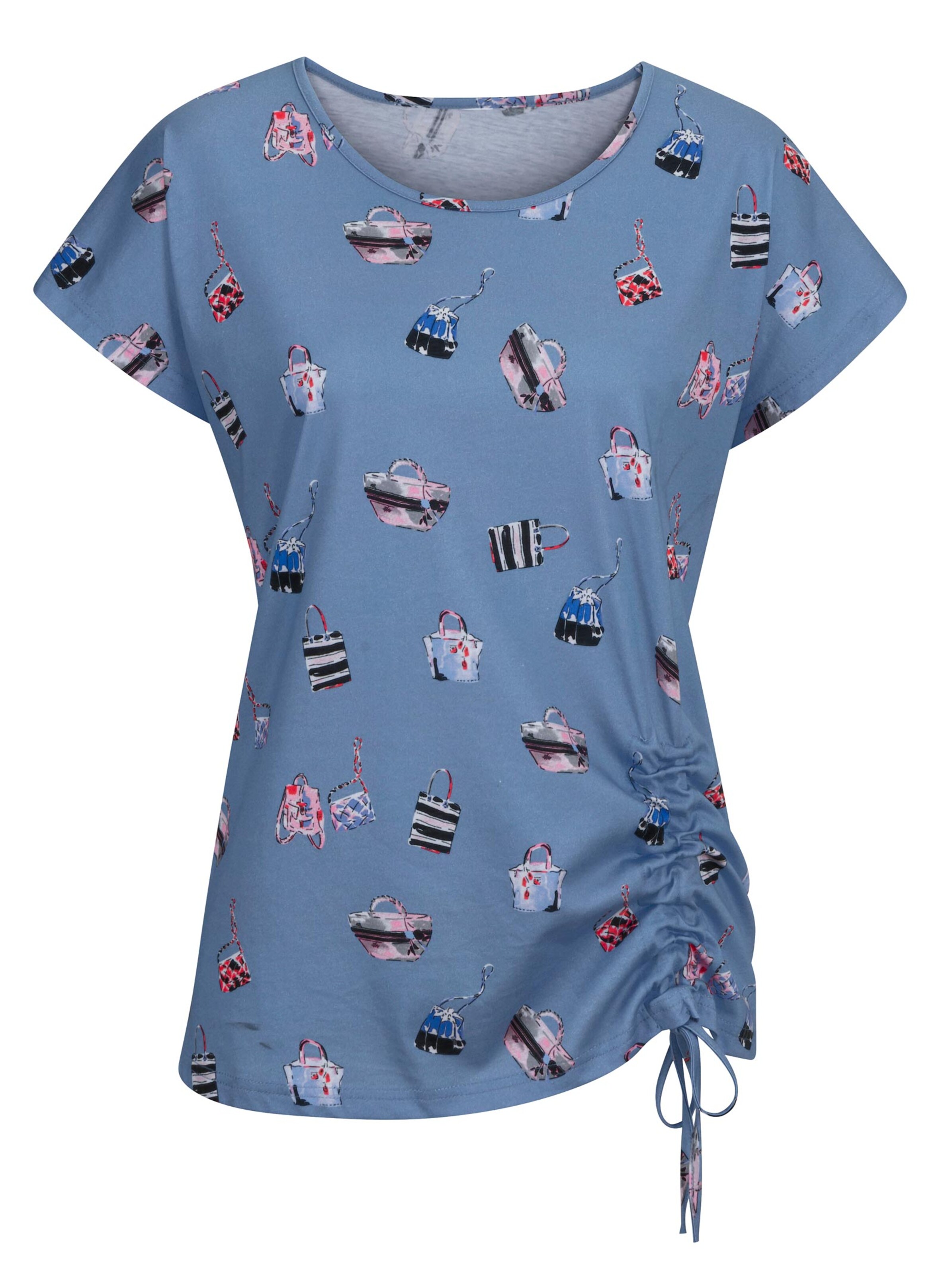 Shirt - blau-bedruckt