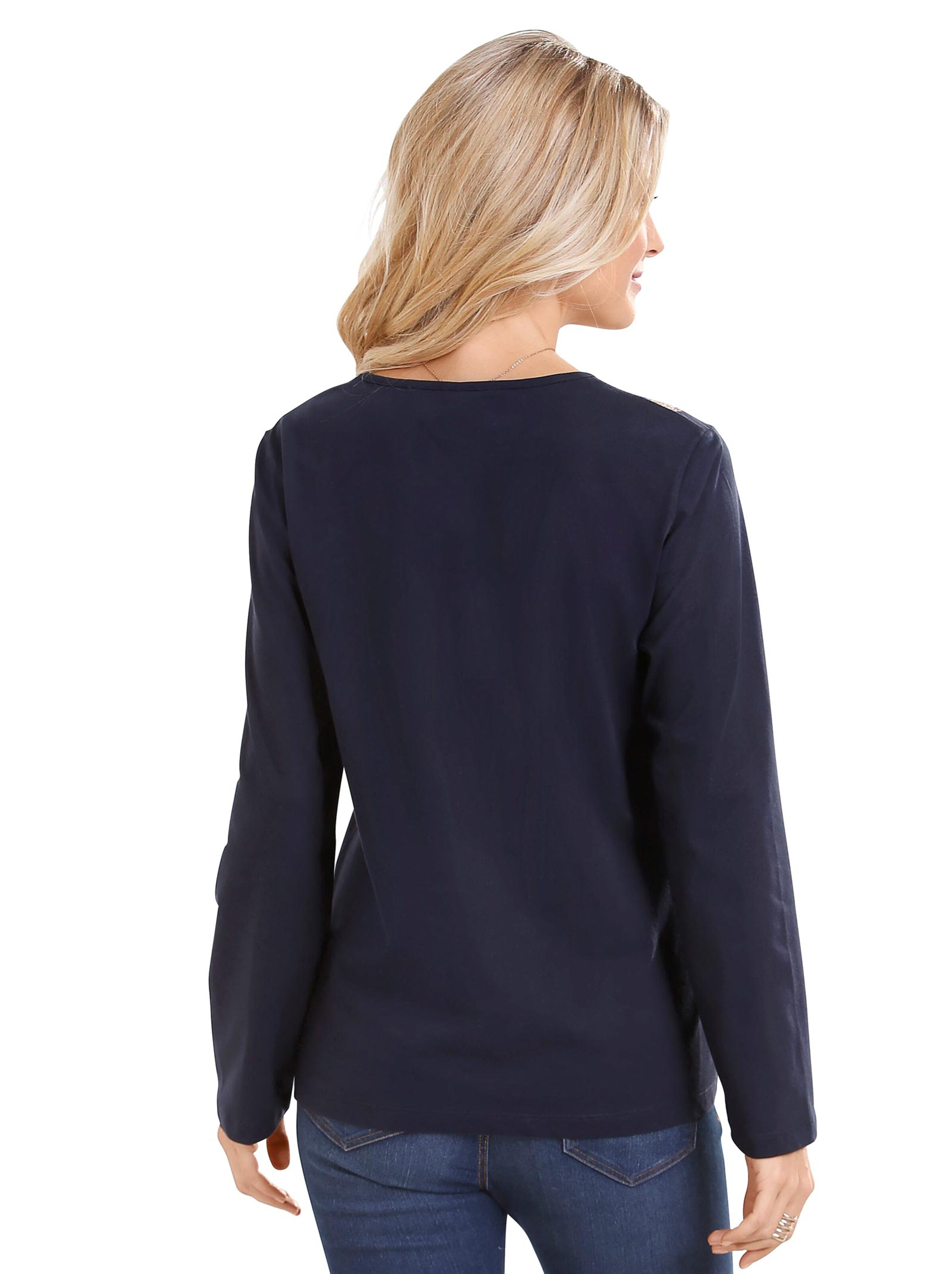 Shirt - marine-bedruckt