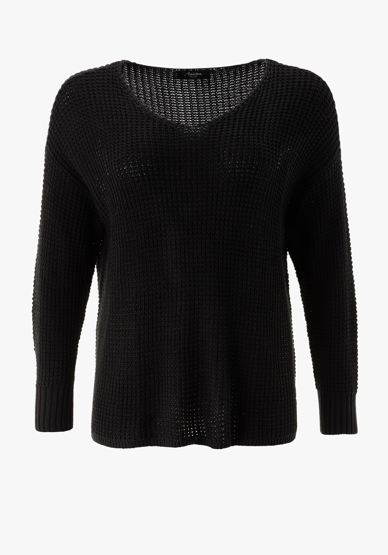 Aniston PLUS Strickpullover - schwarz