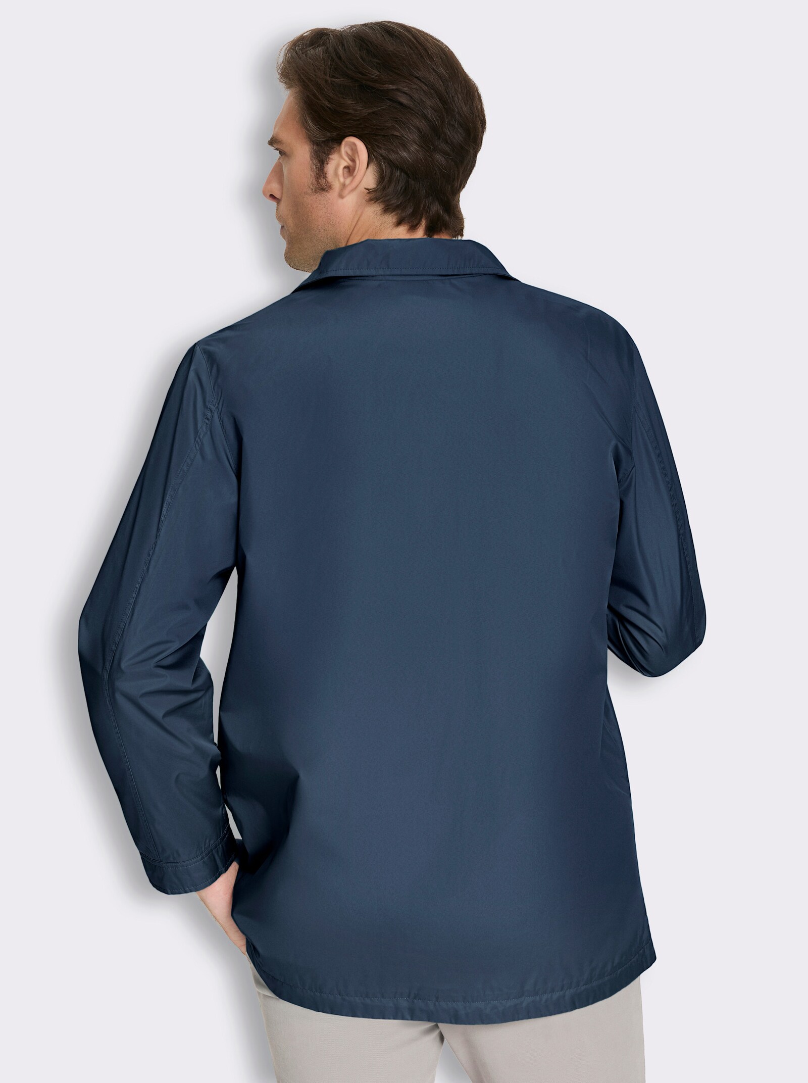 Longjacke für den Übergang - dunkelblau