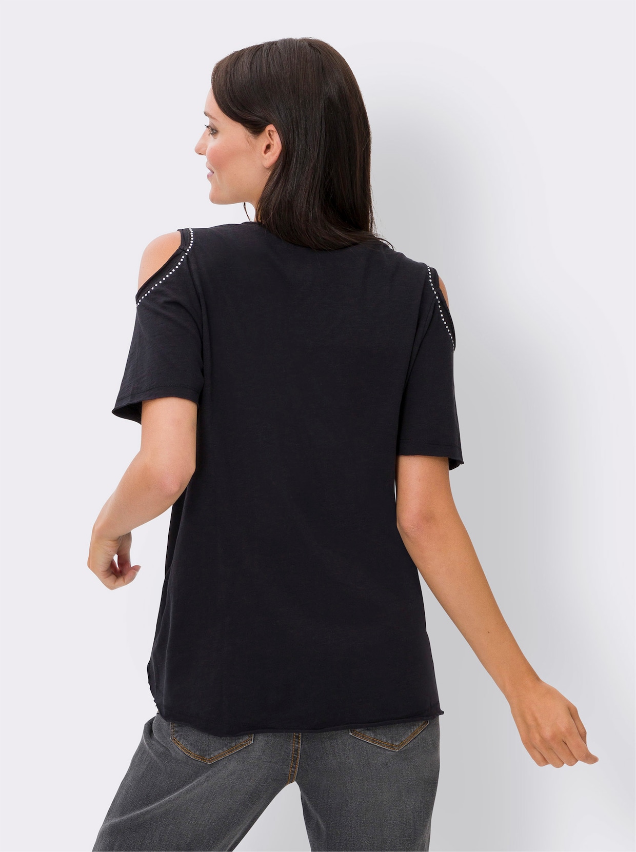 heine Shirt met korte mouwen - zwart