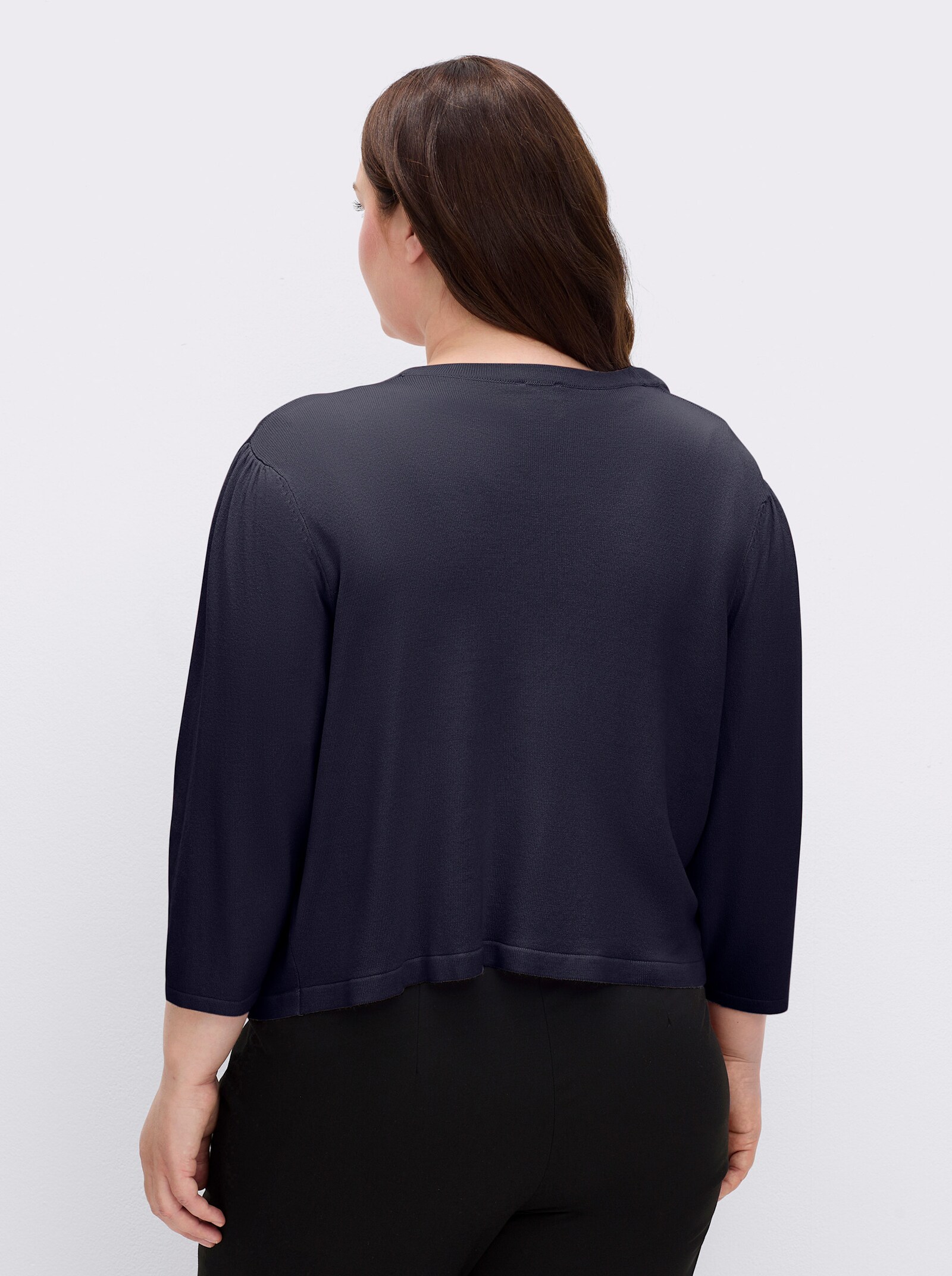 Bolero in Feinstrick-Qualität - marine