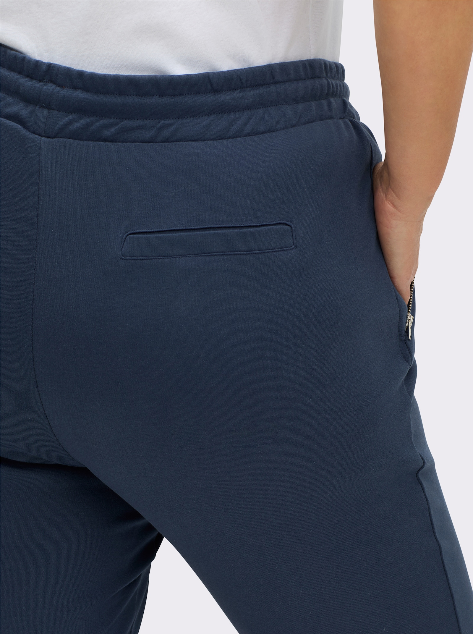 Jerseyhose mit Bindeband - dunkelblau