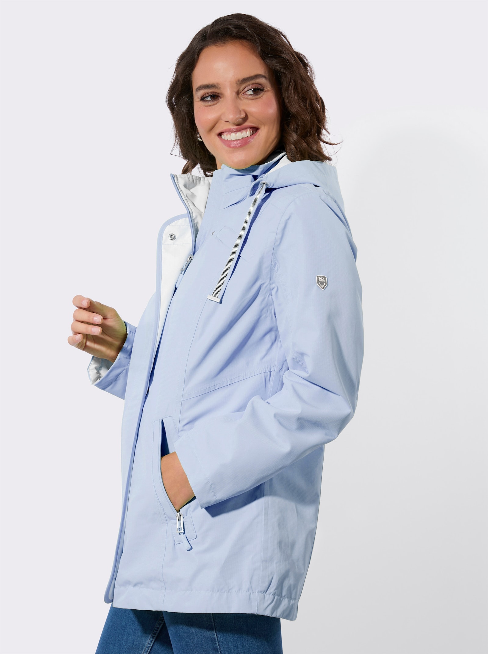 Funktionsjacke für die Übergangszeit - hellblau